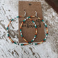 Western Beaded Hoop Earrings