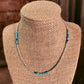 Turquoise bit necklace