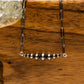 Graduated Navajo pearl bar necklace