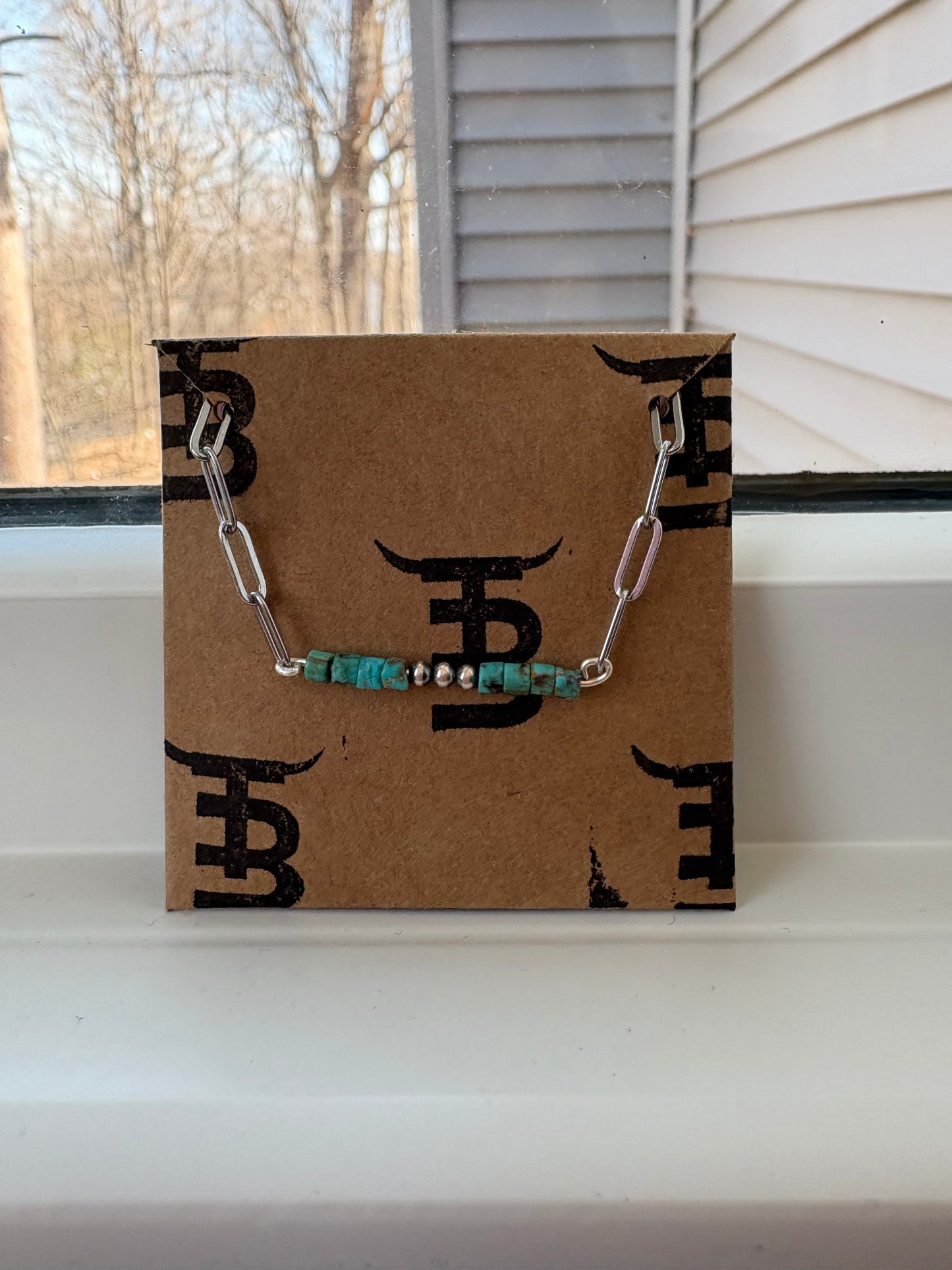 Chevie bar necklace