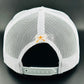 “Cowboy Hat” Patch Rope Trucker Hat - White