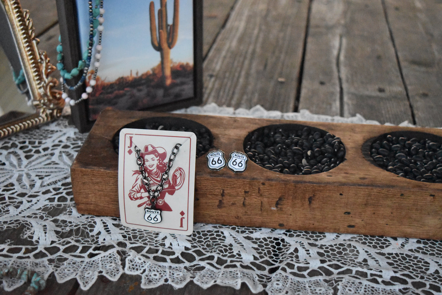 Route 66 earrings
