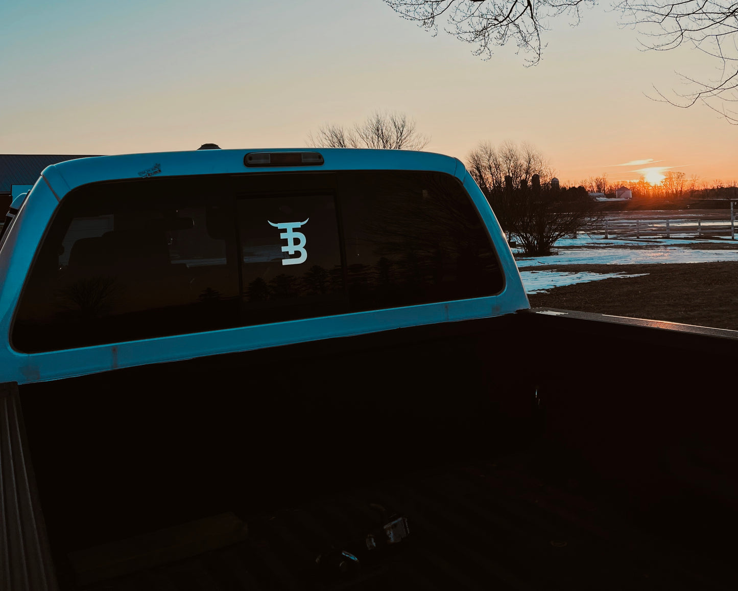 Turquoise and Bourbon Brand Decal