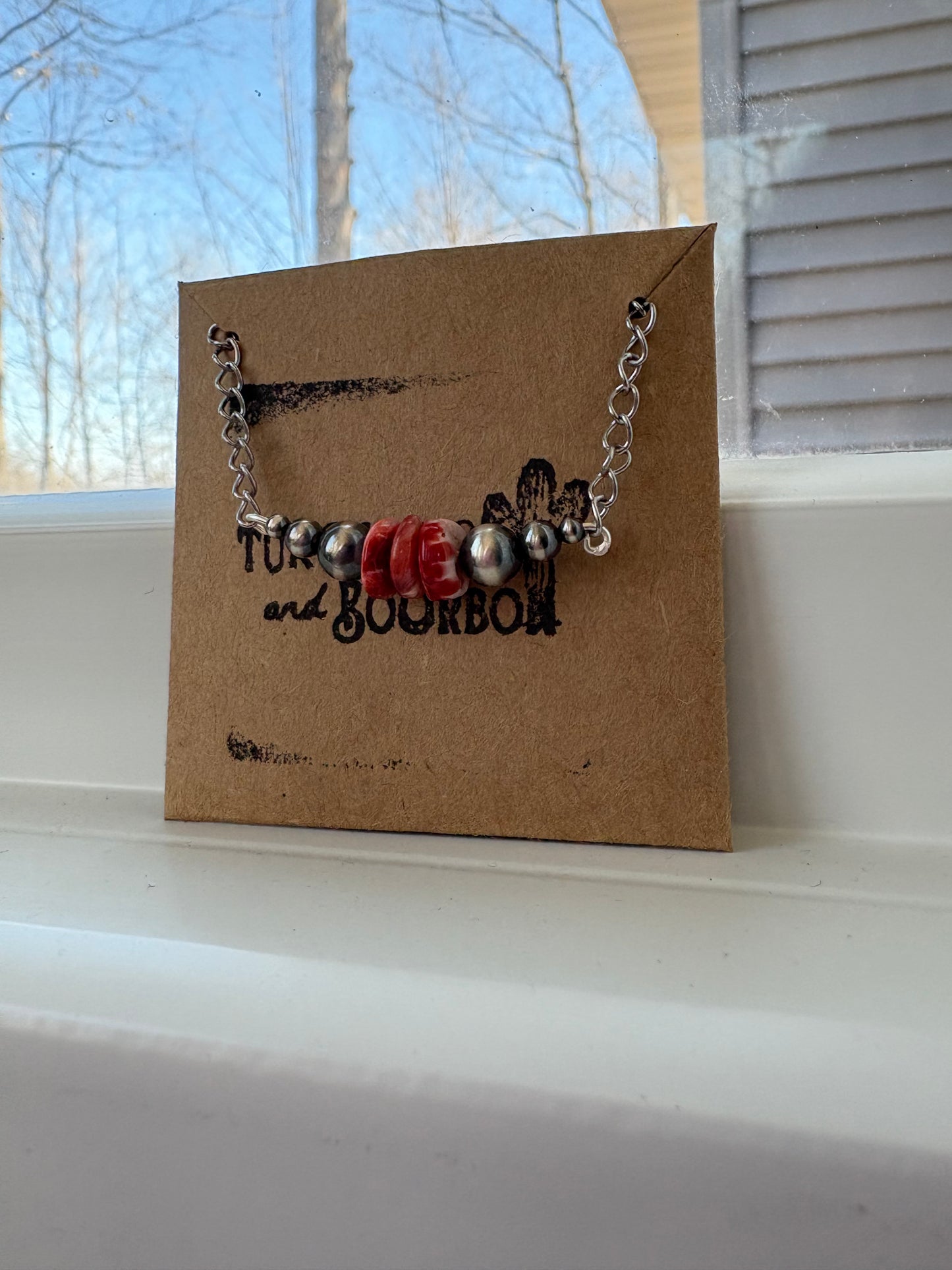 Carrie bar necklace