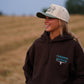 Hoodie Turquoise & Bourbon Quality Goods | Pull style western vintage