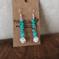 Turquoise Chip Drop Earrings