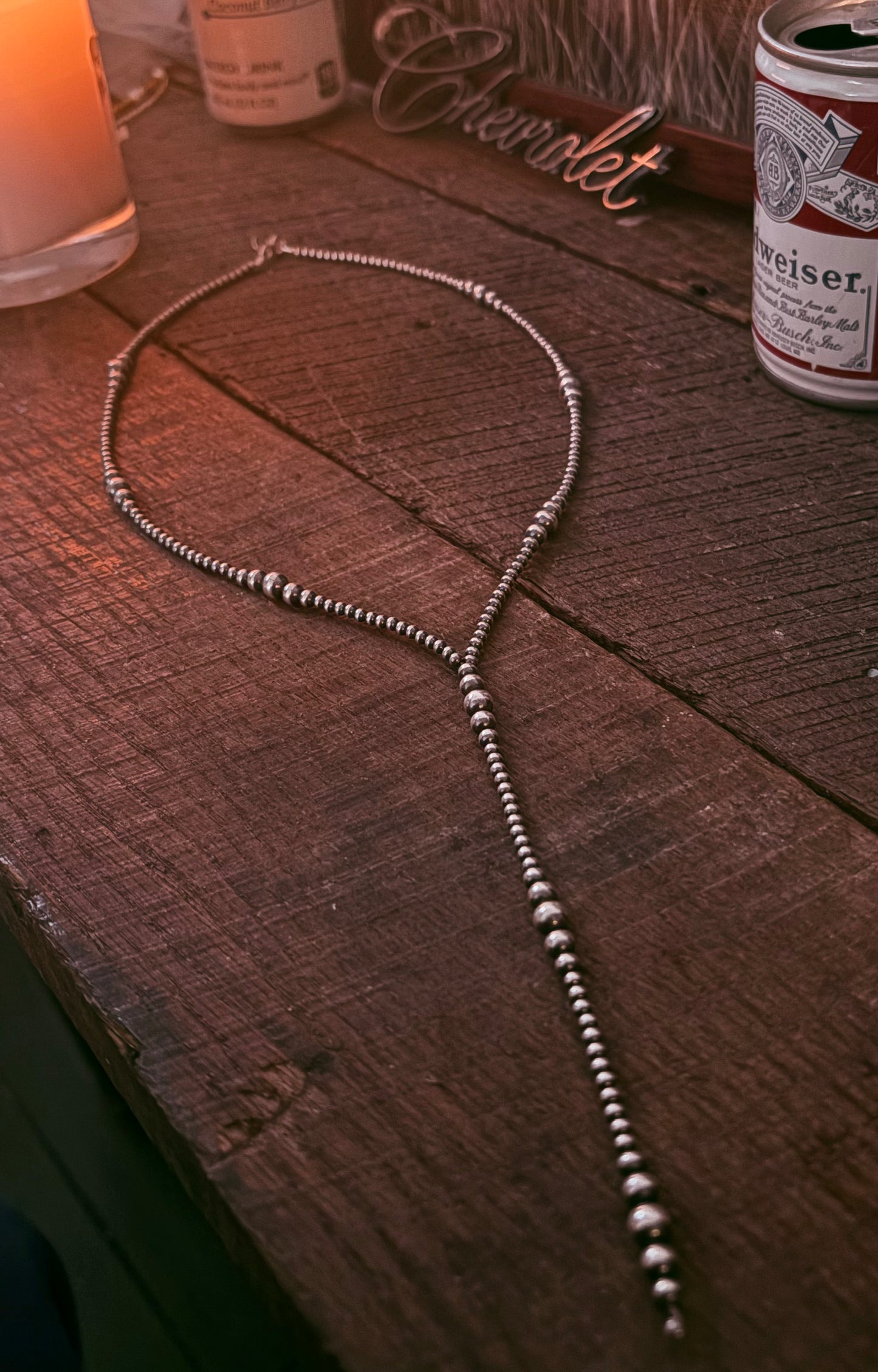 Lariat Navajo Pearl Necklace