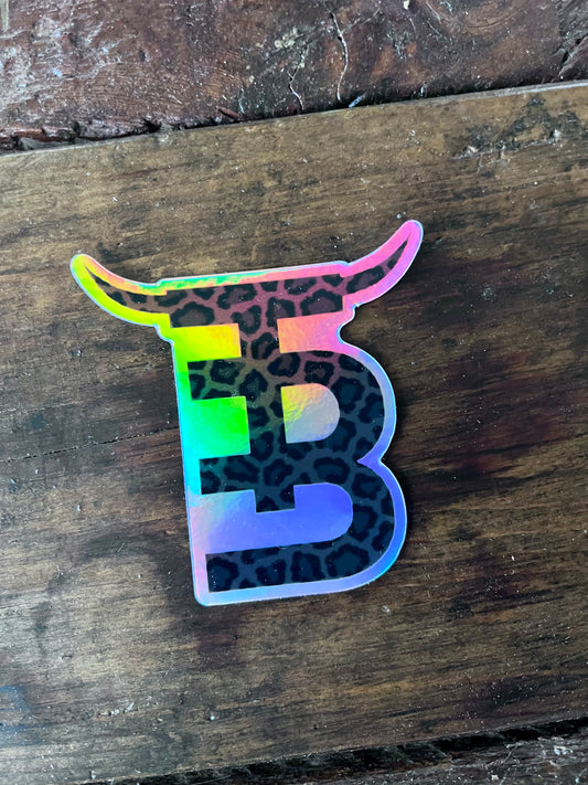 TB Brand leopard Sticker