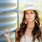 Turquoise Chip and Playing Cards Hat Feather