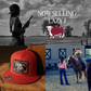 Lazy J White Trucker Hat Orange Patch