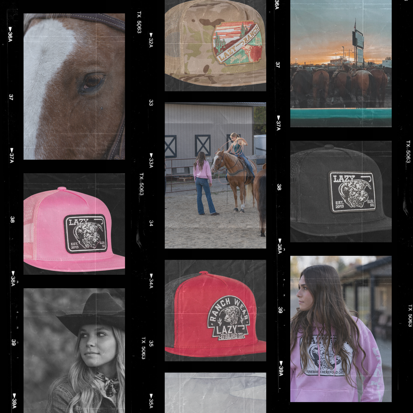 Lazy J White Trucker Hat Orange Patch