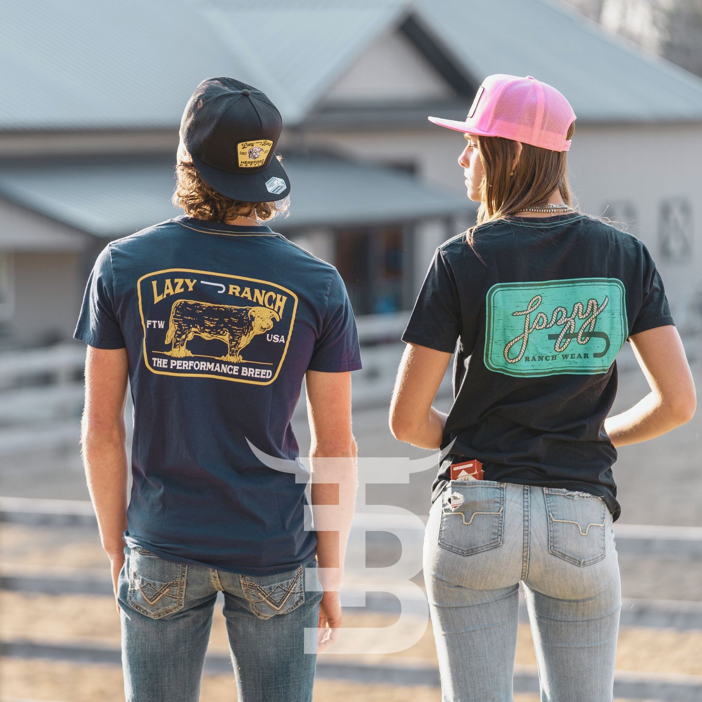 Lazy J White Trucker Hat