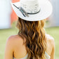 Turquoise Chip and Playing Cards Hat Feather