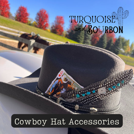 Plume de chapeau de cowboy Ace
