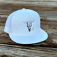 Cow Skull Flat Bill White
