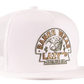 Lazy J White Trucker Hat w/Gold Logo