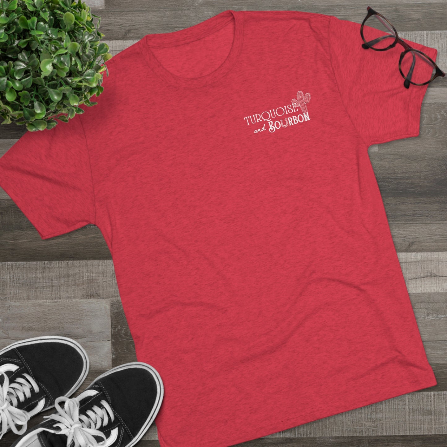 Turquoise and Bourbon Graphic Tee