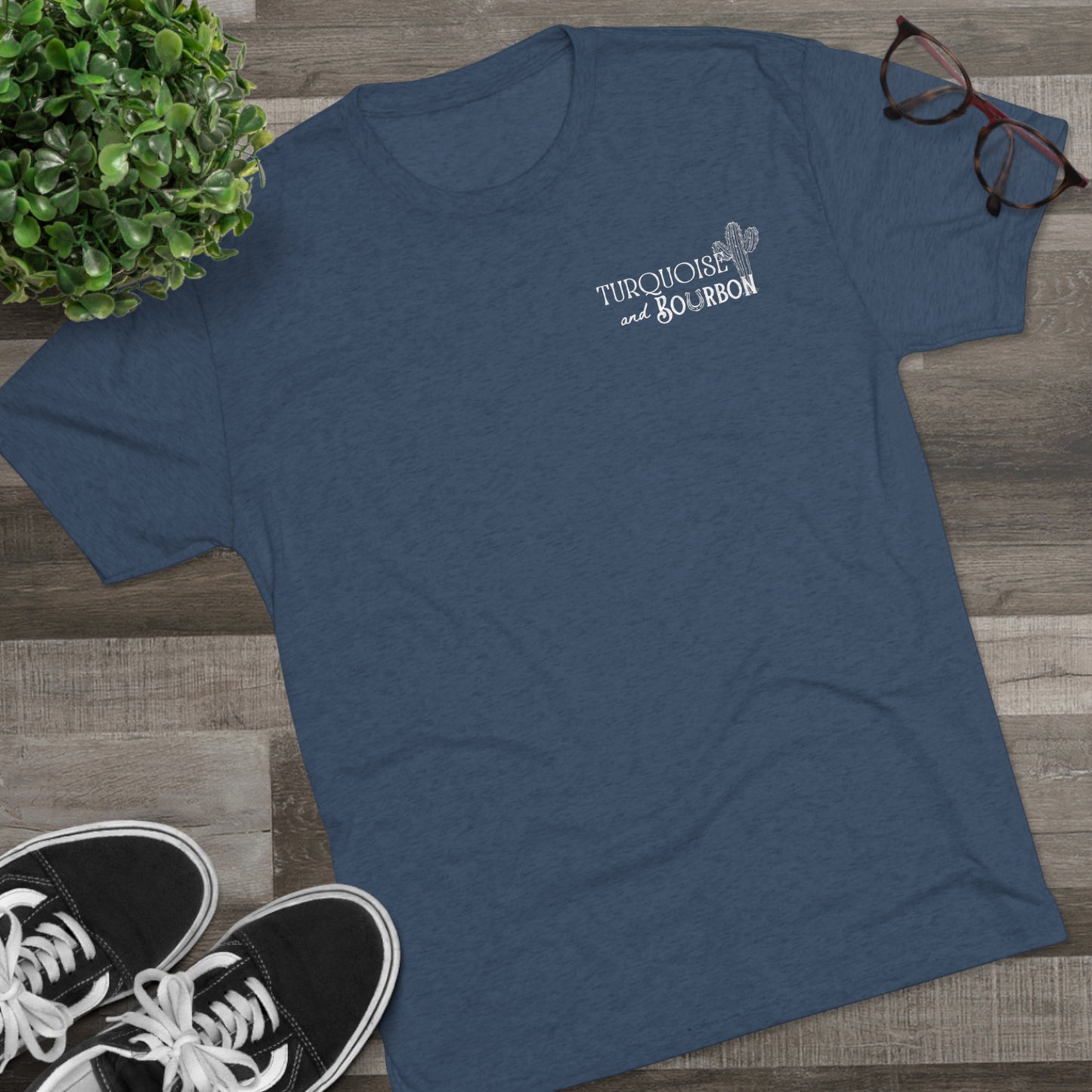 Turquoise and Bourbon Graphic Tee